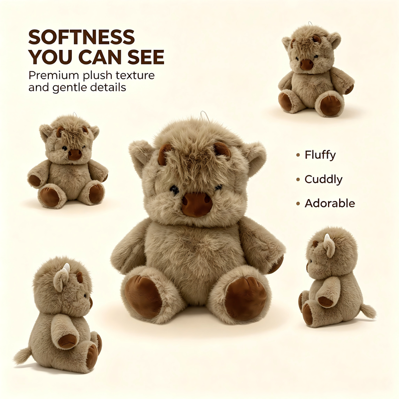 Cute Plush Toy Highland Cow