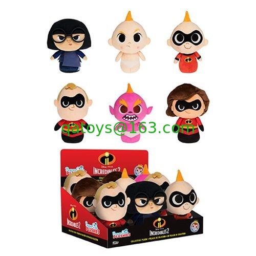 Incredibles precioso 2 juguetes Supercute de la felpa de la historieta