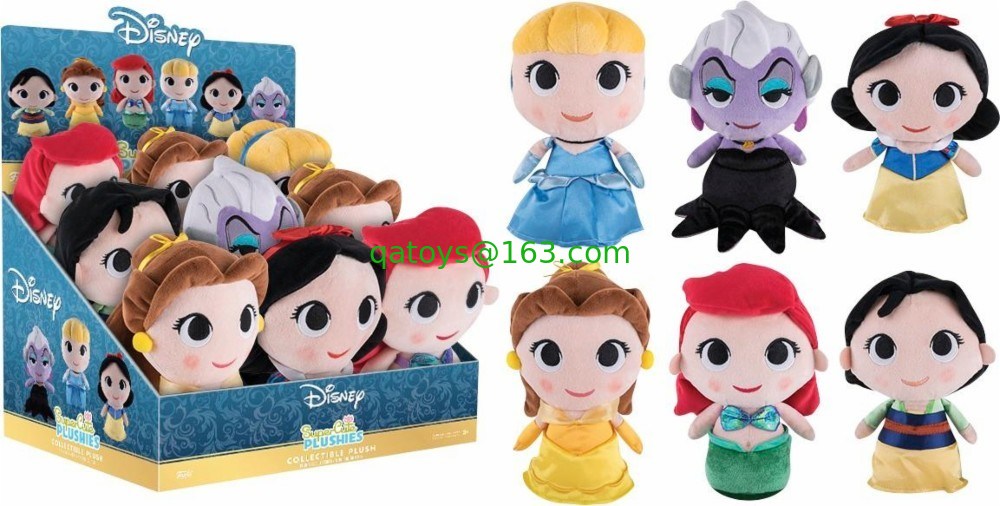 Plush Toys 8inch de Disney de princesa Set original