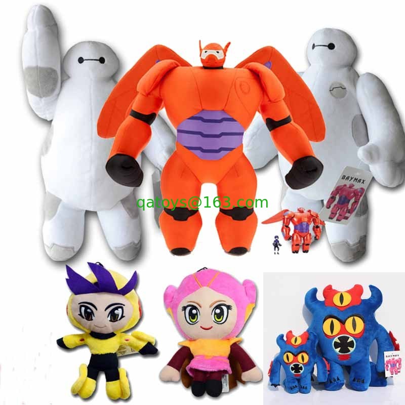 Juguete grande de la felpa de la historieta de Baymax del héroe 6