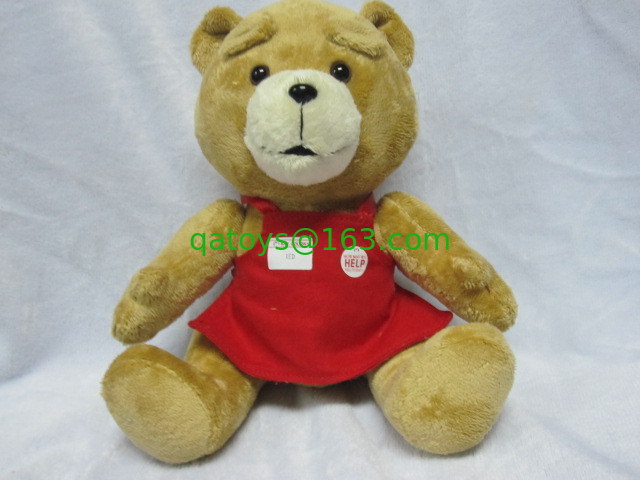 Juguetes suaves de la felpa de la historieta de Ted de los peluches preciosos del oso para las muchachas