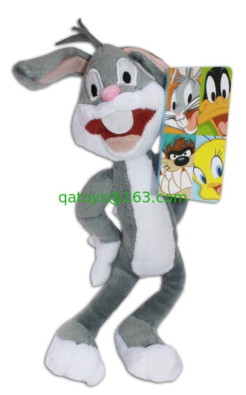 Juguetes Looney de la felpa de la historieta de los peluches de los tonos del conejo original para la colección