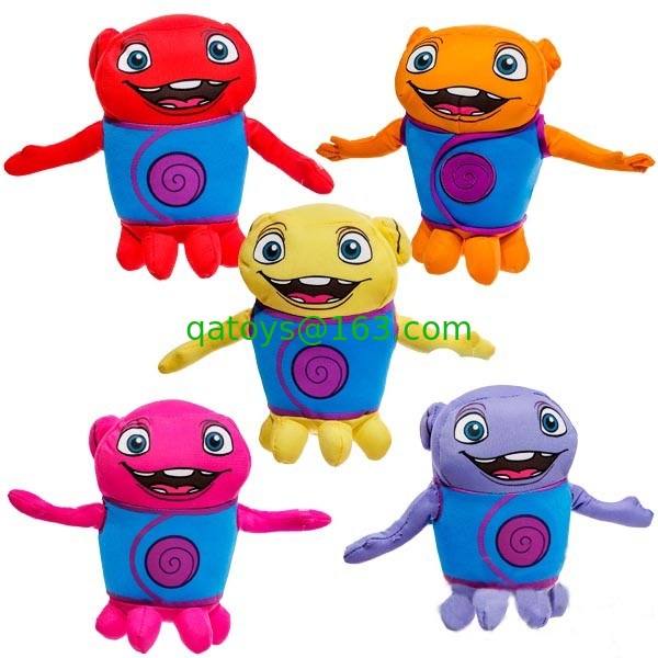 Nuevos dibujos animados Aliens me vuelven loco Juguetes de peluche llenos Sueño trabaja en casa Boov Asst