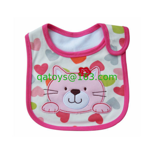 Baberos de encargo del bebé del algodón divertido para el muchacho y la muchacha, prenda impermeable de Eva