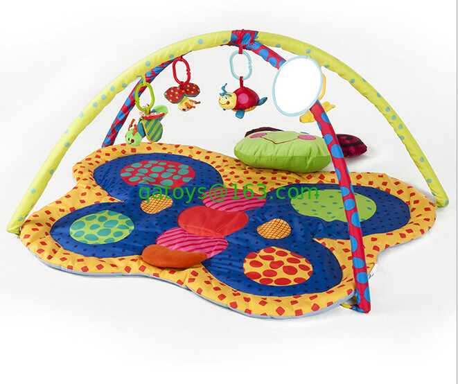 Gimnasios del juego del bebé de la mariposa y estera/material infantil del poliéster del gimnasio de la actividad