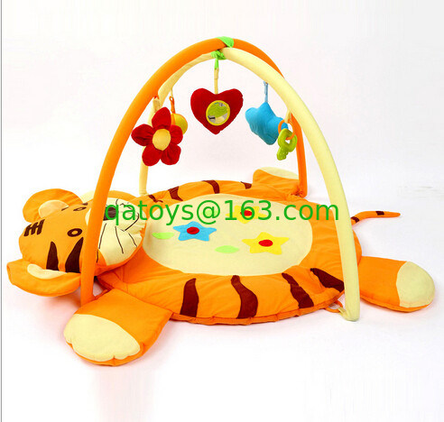 Gimnasio infantil de la actividad del león del bebé de los gimnasios preciosos lindos del juego en material del poliéster
