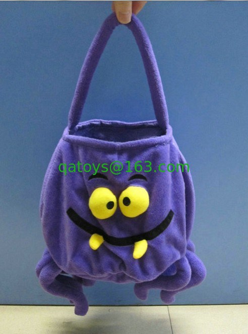 juguetes rellenos bolso púrpura de la felpa del regalo de 12inch Halloween para el partido de Halloween