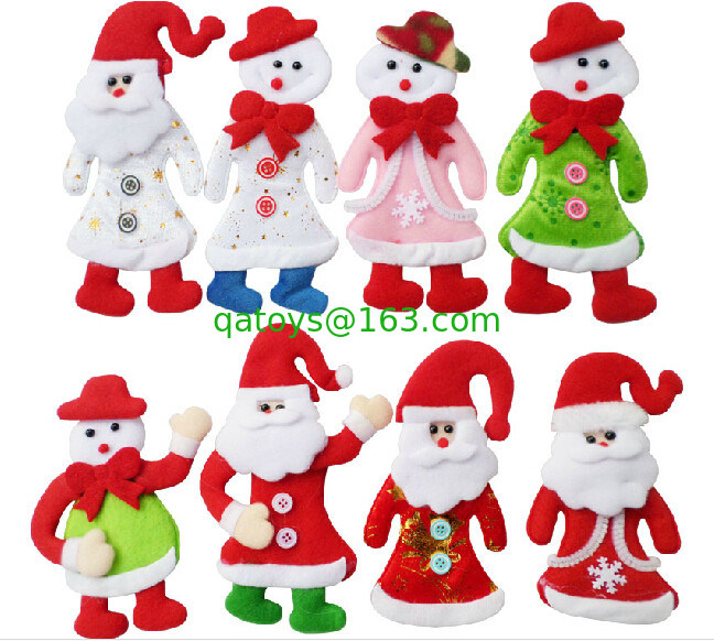El árbol de navidad Papá Noel rellenó peluches del día de fiesta de los juguetes de la felpa de la Navidad de la muñeca
