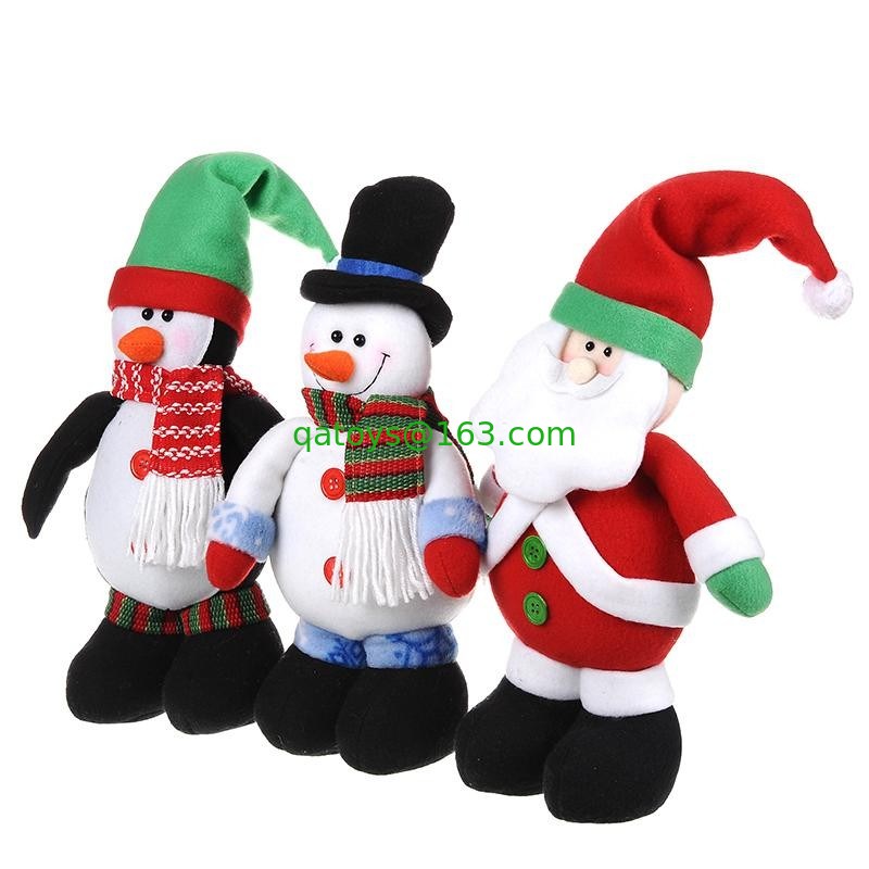 Juguete relleno la Navidad linda de la felpa del muñeco de nieve de la muñeca de Papá Noel para los niños