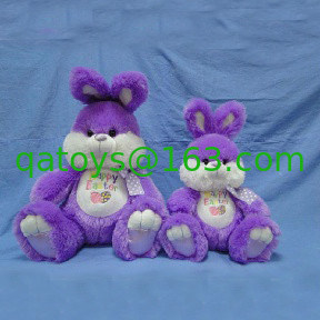 16inch Pascua púrpura preciosa que los juguetes del empuje del conejo de conejitos para el festival celebran