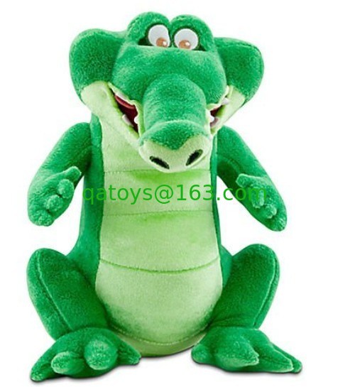 Juguetes suaves verdes modificados para requisitos particulares del peluche del cocodrilo para jugar de los niños