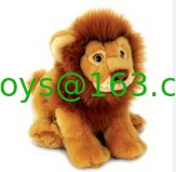 juguetes salvajes de la felpa del peluche del león 10inch, juguetes suaves para los regalos de la promoción