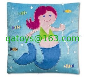 Princesa preciosa personalizada Mermaid Plush Square Pillows de Disney de la almohada del bebé