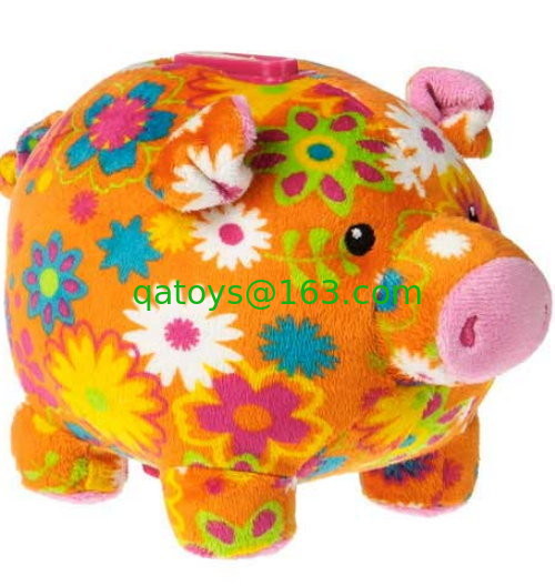 juguete relleno banco lindo de la felpa de Moneky de la hucha del cerdo del 18cm para la colección de moneda