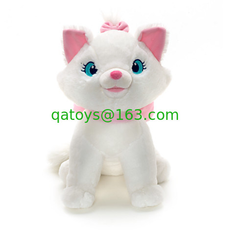 La felpa blanca de Disney de la historieta juega el juguete de Marie Aristocats por encargo