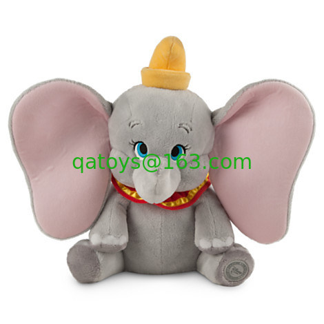 La felpa original gris de Disney juega los peluches de Dumbo para los bebés