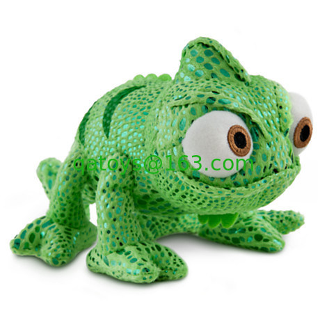 dibujos animados verdes Disney juguetes de peluche Pascal ángulo animales rellenos personalizado
