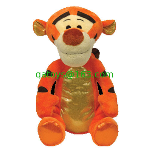 La moda anaranjada historieta de Disney Tigger de 9 pulgadas rellenó los juguetes de la felpa