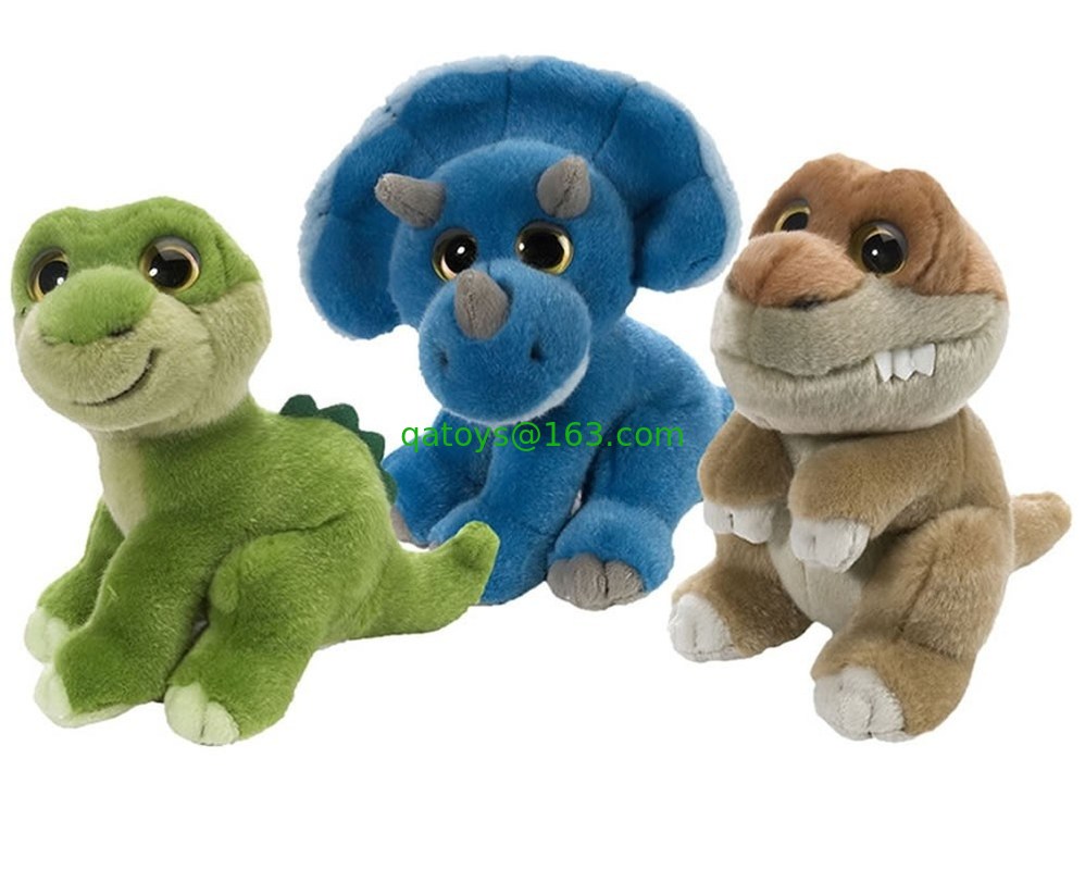 Juguetes del peluche del dragón de Dino de los animales del bosque, verde/azul/gris