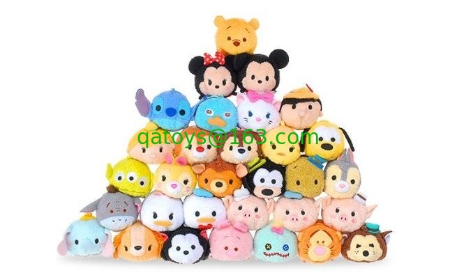 Hot Disney Tsum Tsums Colección de juguetes de peluche para teléfonos móviles limpiador de pantalla bolso llavero
